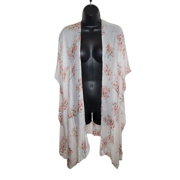 A.n.a Nwt floral kimono cover-up One size - Picture 1 of 4